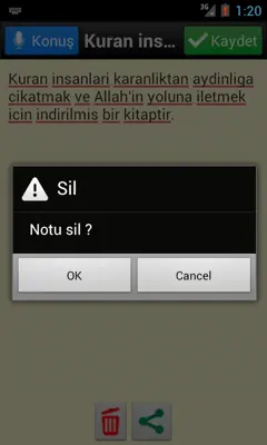 Sesli Not android App screenshot 1